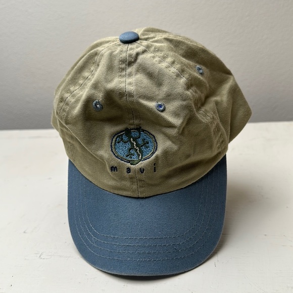 maui Accessories - MAUI Lizard Gecko Tan & Blue Ouray Trucker Style Hat/Cap